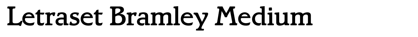 Letraset Bramley Medium